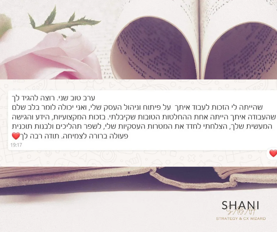 ליווי עסקי אסטרטגי מבוסס AI ו-CX למרכז בתחום הביוטי והאסתטיקה
