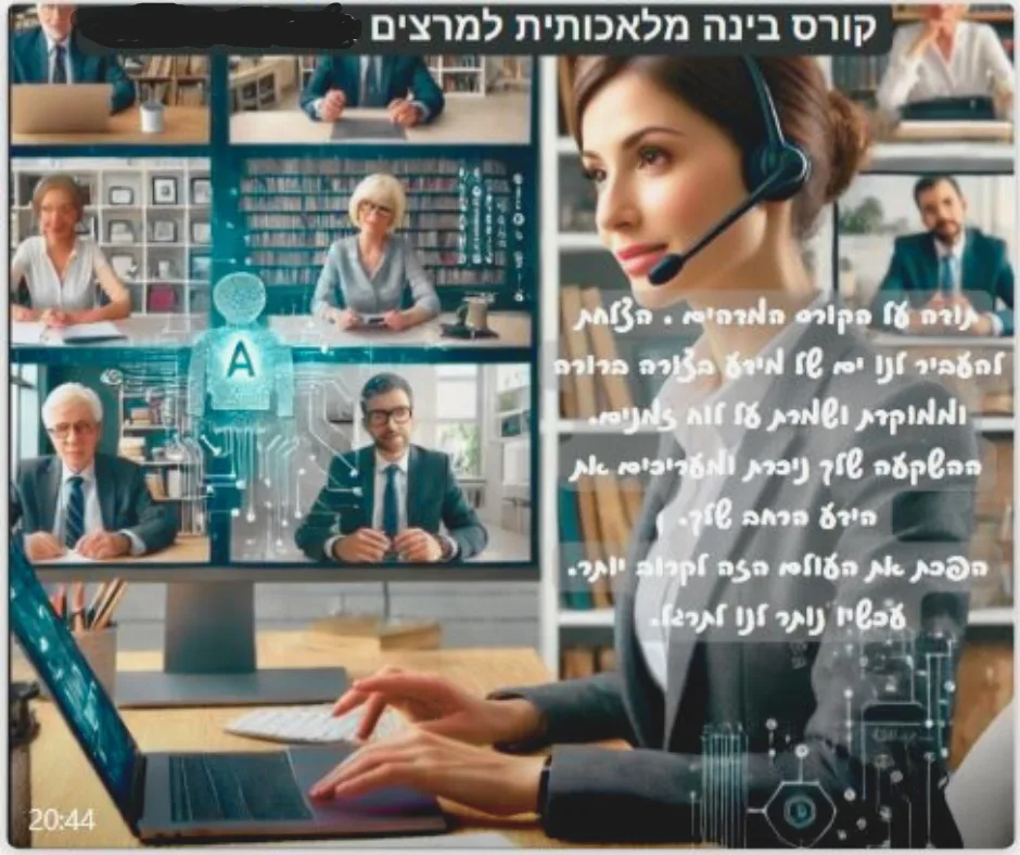 קורס פרקטי על בינה מלאכותית לסגל מרצים בכיר במכללת תל חי